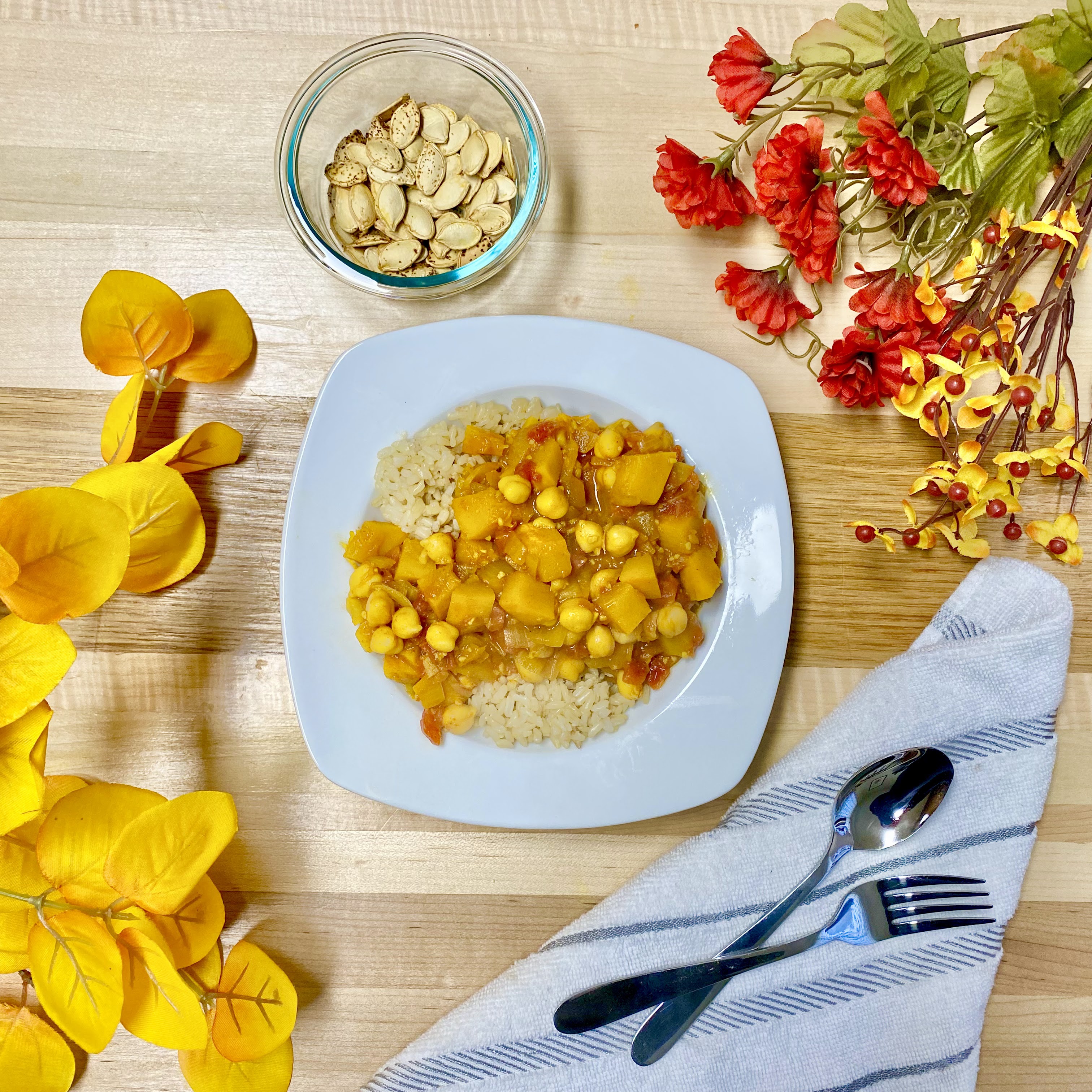 bowl of pumpkin curry