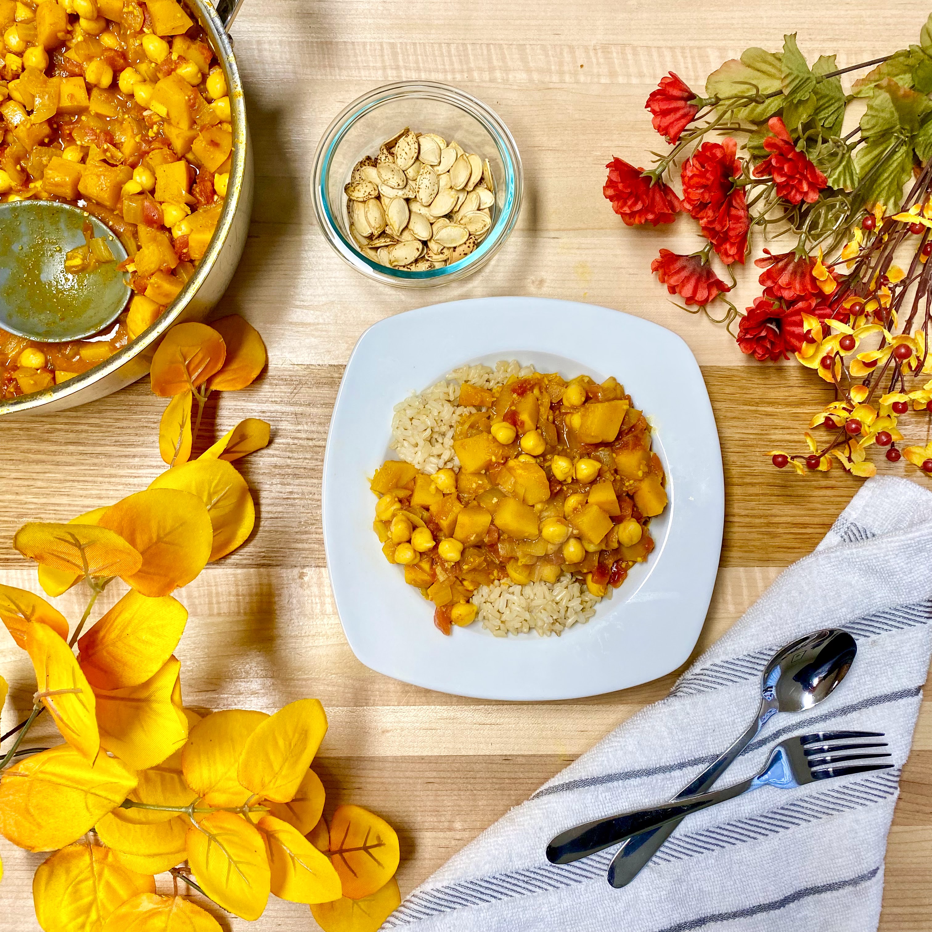 bowl of pumpkin curry