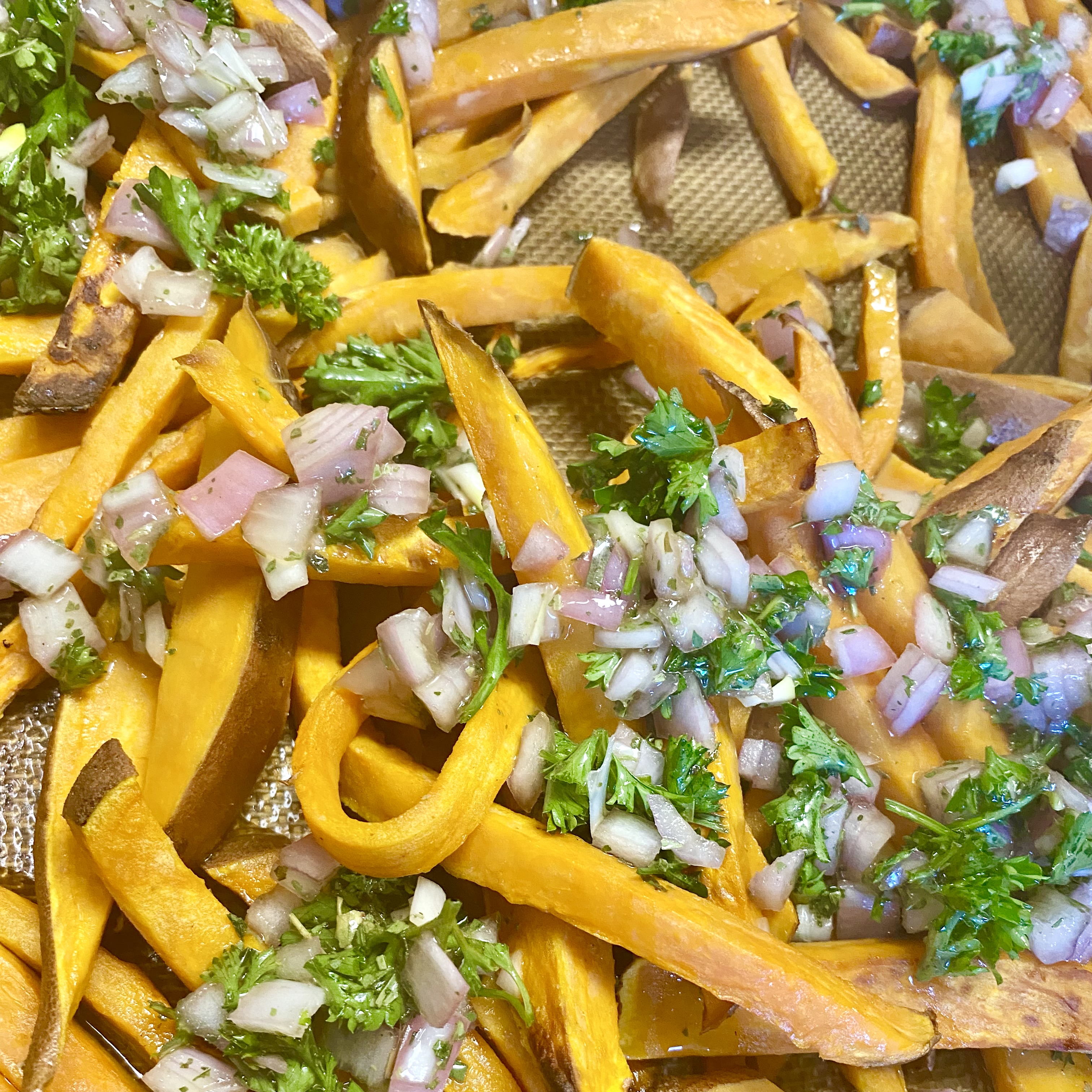 Covered Sweet Potato Fries