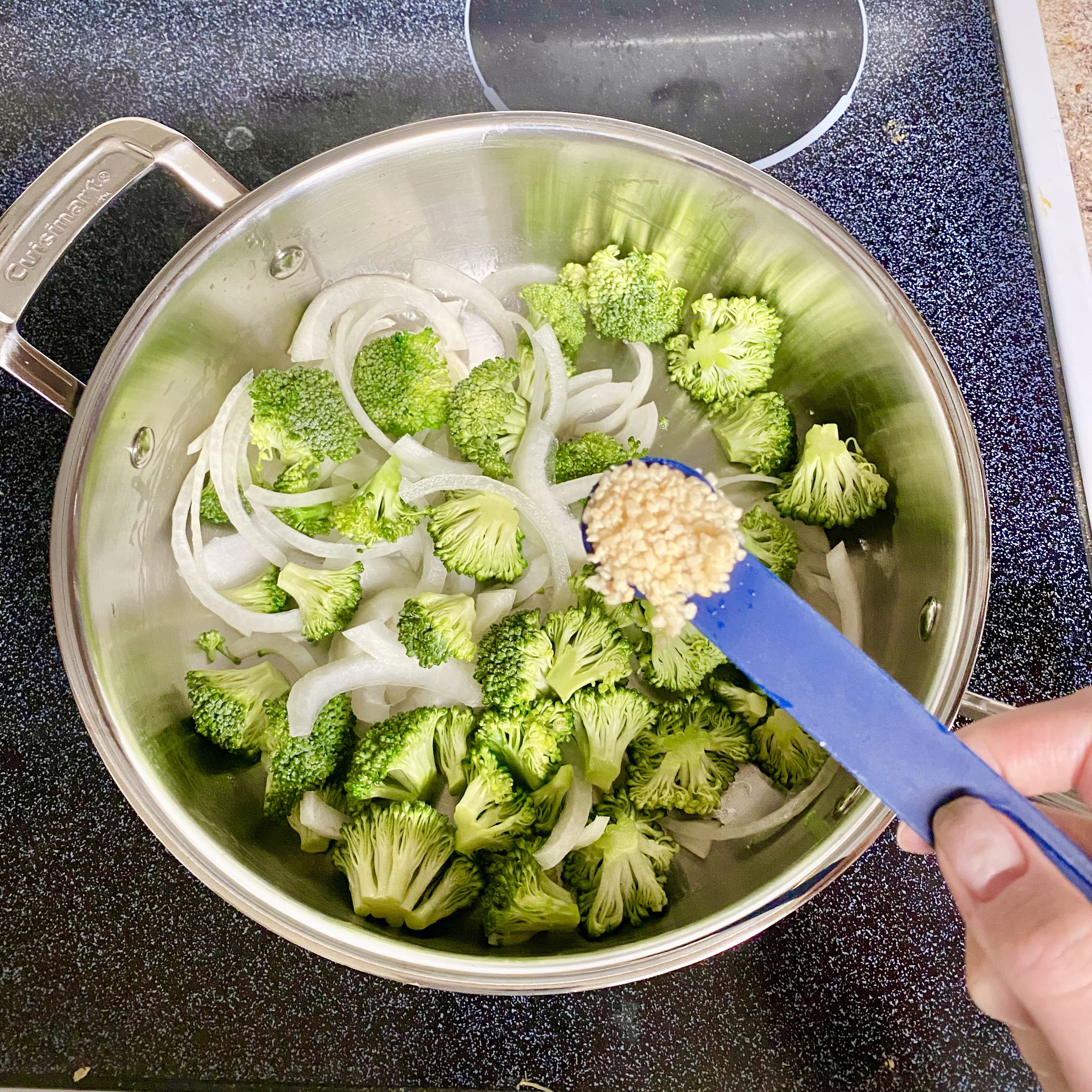 plate of tahini stir fry