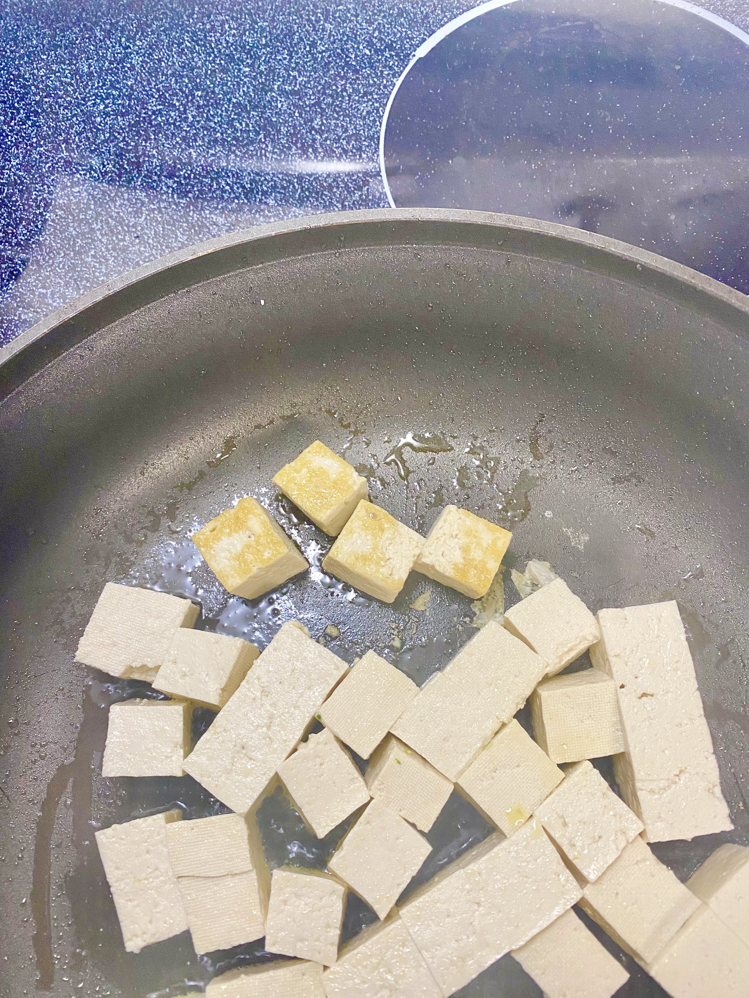 plate of tahini stir fry