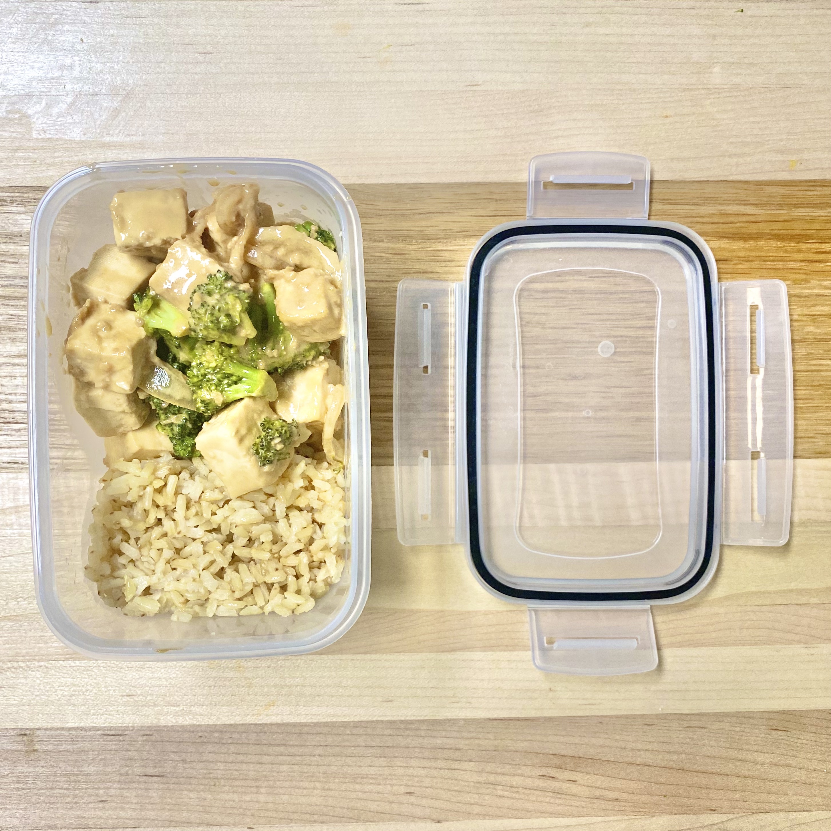 brown rice in a bowl with a fork