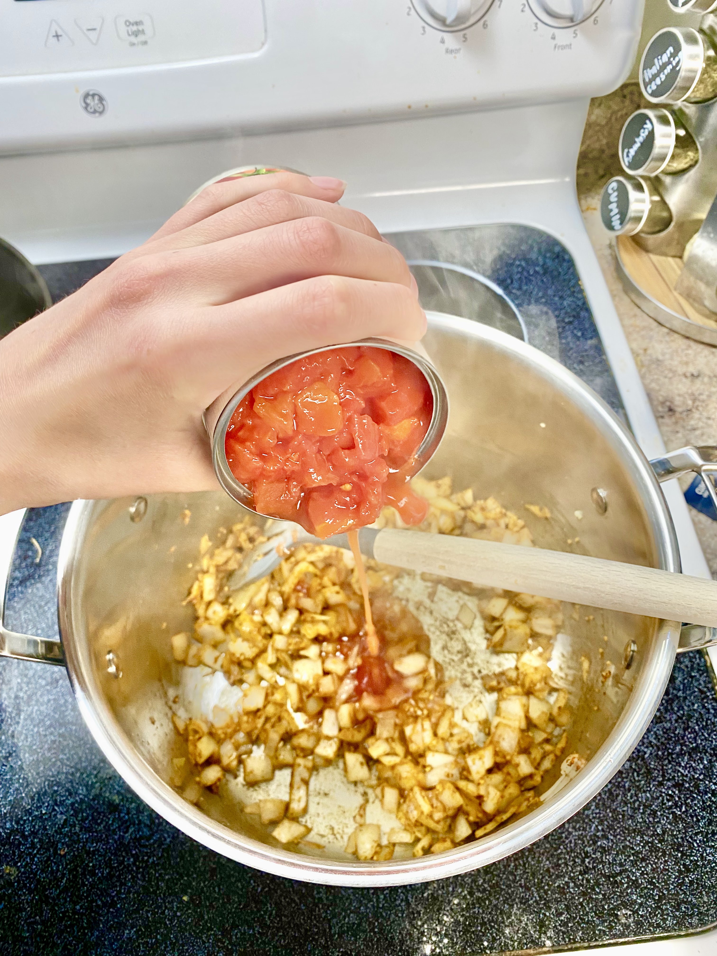 Bowl of chicken tortilla soup