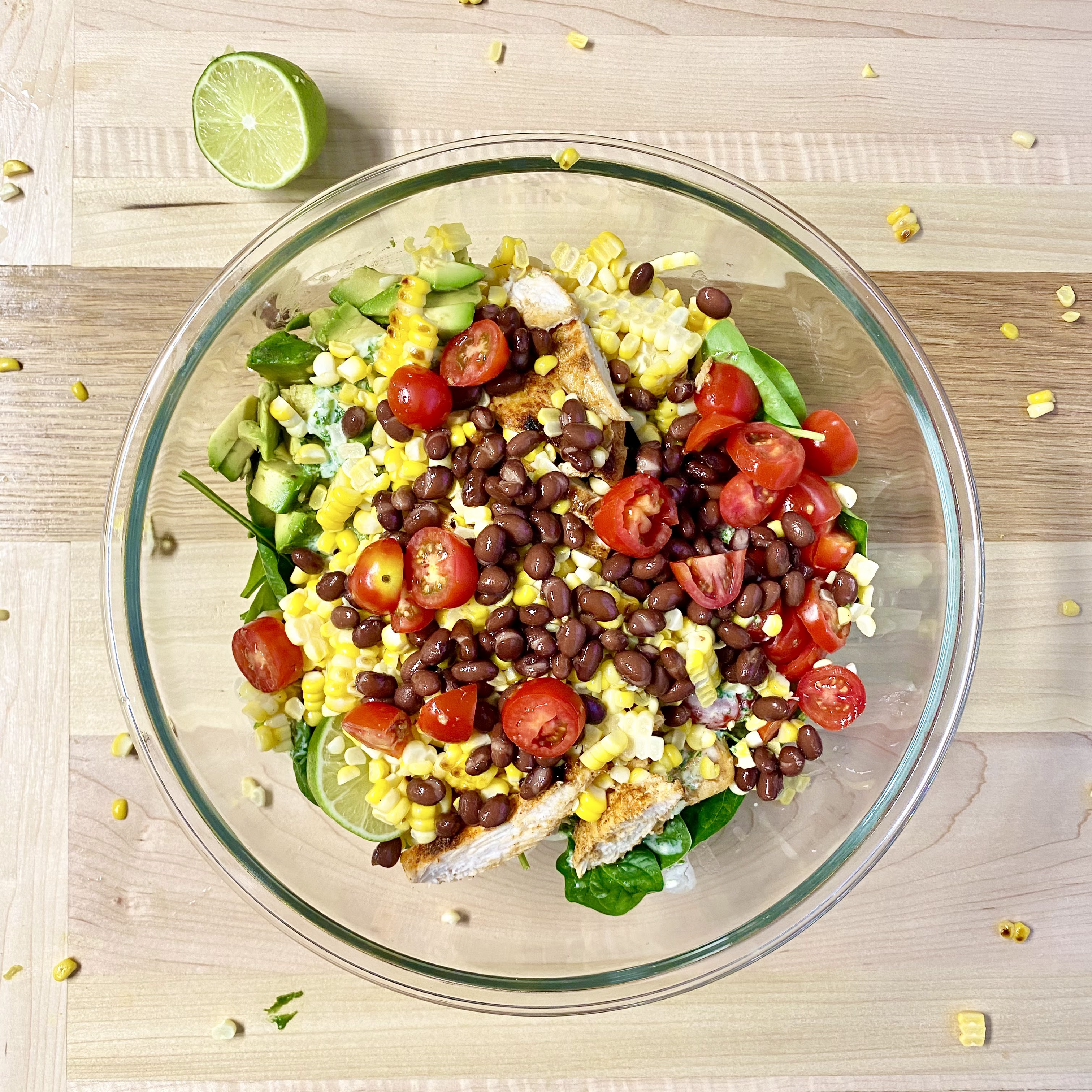 Spinach & Cilantro Summer Salad